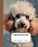 Algopix Similar Product 20 - Poodle Composition Notebook Vintage