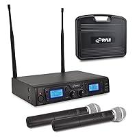 Algopix Similar Product 19 - Pyle Dual UHF Wireless Microphone 