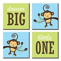 Algopix Similar Product 6 - Big Dot of Happiness Blue Monkey Boy 