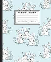 Algopix Similar Product 11 - Composition Notebook Bunny Rabbit