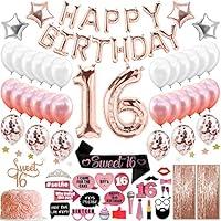 Algopix Similar Product 15 - 79 Piece Sweet 16 Birthday Decorations