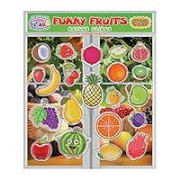 Algopix Similar Product 8 - Fun Fruits Gel Window Clings for Kids 