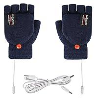Algopix Similar Product 11 - USB Heated Gloves Winter Knitted