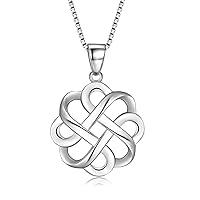 Algopix Similar Product 6 - GDDX Irish Celtic Knot Pendant Necklace
