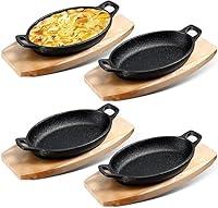 Algopix Similar Product 17 - 4Pack Miniature Cast Iron Oval Serving