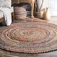 Algopix Similar Product 17 - nuLOOM Aleen Braided Cotton Jute Area