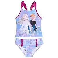 Algopix Similar Product 12 - Disney Princess Anna Elsa Girls Tankini