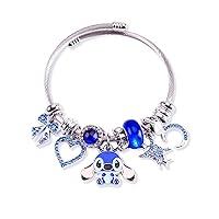 Algopix Similar Product 17 - EclatEdge Cute Stitch Bangle Bracelet