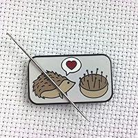 Algopix Similar Product 11 - Hedgehog Pincushion Love Enamel Needle