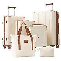 Algopix Similar Product 1 - TELLING Luggage Sets 6 Piece