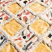 Algopix Similar Product 8 - Crib size baby rag quilt many colored