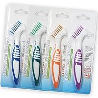 Algopix Similar Product 1 - 4 Pcs Denture Brushes with Double Sided