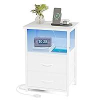 Algopix Similar Product 2 - Fixwal Night Stand with Charging