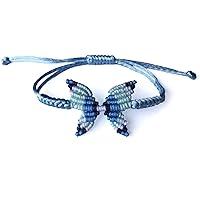 Algopix Similar Product 2 - Blue String Butterfly Bracelets for