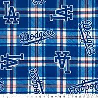 Algopix Similar Product 13 - MLB Fleece Los Angeles Dodgers Plaid
