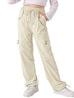 Algopix Similar Product 16 - LIFAky Girls Cargo Pants Kids Parachute