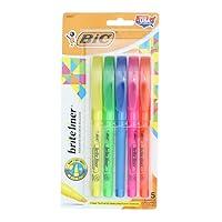 Algopix Similar Product 4 - BIC HIGHLIGHTER 5 COLORS