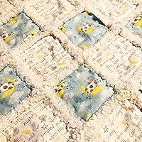 Algopix Similar Product 6 - Crib size baby rag quilt gender neutral