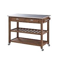 Algopix Similar Product 11 - Boraam Sonoma Kitchen Cart Barnwood