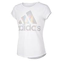 Algopix Similar Product 10 - adidas Girls Big Short Sleeve Scoop