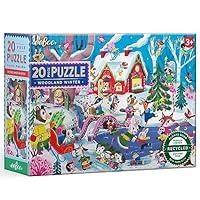 Algopix Similar Product 1 - eeBoo Woodland Winter  20 Piece Puzzle