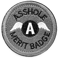 Algopix Similar Product 5 - WZT Asshole Merit Badge Morale 