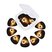 Algopix Similar Product 11 - Sport Fire Soccer Ball Guitar Picks