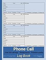 Algopix Similar Product 18 - Phone Call Log Book Businesses Call