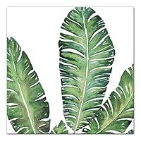 Algopix Similar Product 2 - Banana Leaves 16x16 Canvas Wall Art