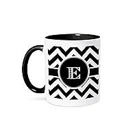 Algopix Similar Product 6 - 3dRose Ceramic Black And White Chevron