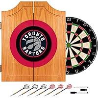 Algopix Similar Product 12 - NBA Toronto Raptors Wood Dart Cabinet