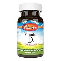 Algopix Similar Product 18 - Carlson  Vitamin D3 4000 IU 100