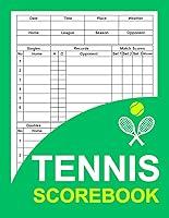 Algopix Similar Product 3 - Tennis Scorebook Game Record Keeper