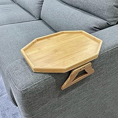  Bamboo couch drink snack holder - couch snack caddy