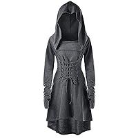 Algopix Similar Product 14 - Hooded Medieval Dress Cloak Hoodie