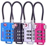 Algopix Similar Product 2 - TSA Approved Cable Luggage Locks