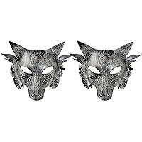 Algopix Similar Product 8 - CAKEEYUM Wolf Mask Halloween Animal