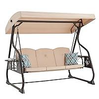 Algopix Similar Product 1 - ZZW 3Seat Outdoor Porch Swing with