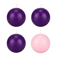 Algopix Similar Product 9 - Mega Candles 4 pcs Unscented Christmas