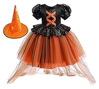 Algopix Similar Product 13 - HIHCBF Girls Halloween Witch Costume