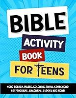 Algopix Similar Product 3 - Bible Activity Book for Teens Fun