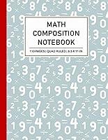 Algopix Similar Product 13 - Math Composition Notebook Quad Ruled