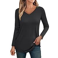 Algopix Similar Product 13 - Womens Long Sleeve Shirts V Neck Casual