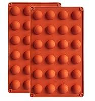 Algopix Similar Product 10 - BUSOHA 24 Cavities Semicircle Silicone