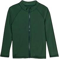 Algopix Similar Product 9 - SwimZip Boys Long Sleeve Zipper Rash