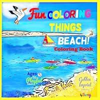 Algopix Similar Product 5 - BEACH COLORING BOOK FUN COLORING