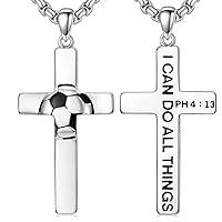 Algopix Similar Product 6 - PDTJMTG Soccer Necklace Sterling Silver