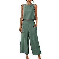 Algopix Similar Product 4 - Womens 2 Piece Outfits Casual Linen