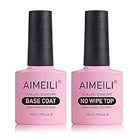 Algopix Similar Product 12 - AIMEILI Gel Nail Polish No Wipe Top and