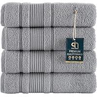 Algopix Similar Product 9 - Qute Home 4Piece Bath Towels Set 100